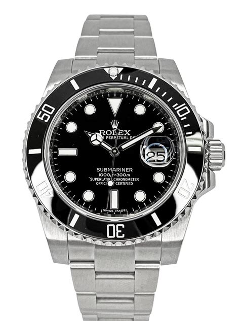 rolex black submariner with date|Rolex Submariner black ceramic bezel.